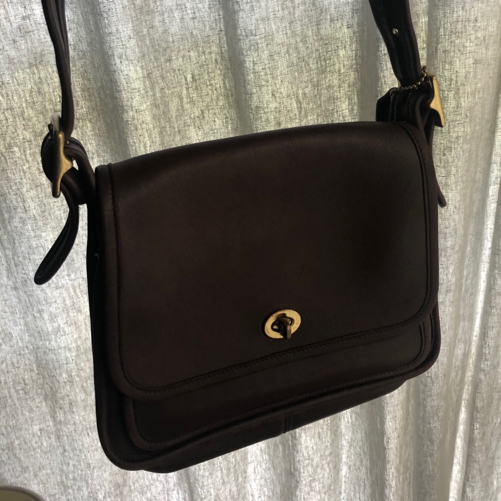 Vintage leather coach bag